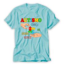 camiseta autismo cor azul concietização respeito camiseta autismo cor azul concietização respeito