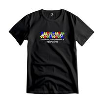 Camiseta Autismo Frase Respeitar Malha Fria Antipilling