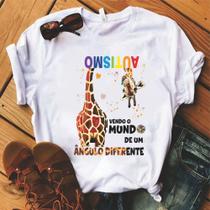 Camiseta Autismo Vê O Mundo De Um Ângulo Diferente - Maria Mocinha