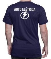 Camiseta Auto Elétrica Camisa Trabalho Uniforme Carros Logo Frente e Costa
