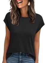 Camiseta AUTOMET Feminina Manga Curta Preta em Tecido Macio e Esticado M
