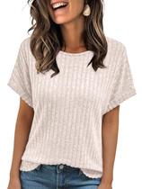 Camiseta AUTOMET Feminina Verão Manga Curta Damasco M