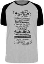 Camiseta Ave Maria Oração Blusa Plus Size extra grande adulto ou infantil
