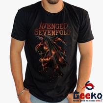 Camiseta Avenged Sevenfold 100% Algodão A7X Rock Geeko