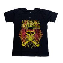 Camiseta Avenged Sevenfold A7X Blusa Banda de Rock Adulto Unissex Epi002 Camiseta Avenged Sevenfold A7X Blusa Banda de Rock Adulto Unissex Epi002