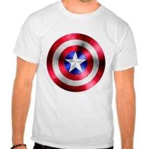 Camiseta Avengers Capitão America Escudo Geek Marvel