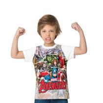 Camiseta Avengers Marvel Infantil Menino - Malwee Kids Camiseta Avengers Marvel Infantil Menino - Malwee Kids