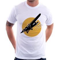 Camiseta Avião Bimotor - Foca na Moda