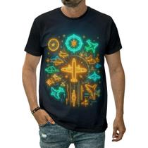 Camiseta Avião No Céu Aviação Aeroplano Arte Aeronave Fumaça