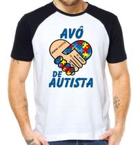 Camiseta avô de autista camisa vovô especial inclusão