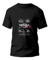 Camiseta Ayrton Senna Fórmula 1 Mclaren Camisa 100% Algodão