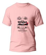 Camiseta Ayrton Senna Fórmula 1 Mclaren Camisa 100% Algodão