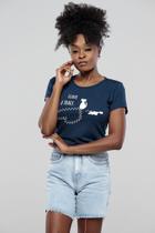 Camiseta - Azul Escuro Estampada Camiseta - Azul Escuro Estampada