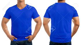Camiseta azul masculina
