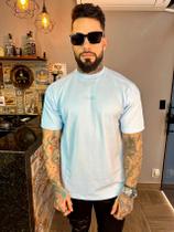Camiseta azul-totanka-oversized-básica