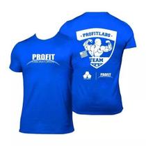 Camiseta Azul Treino Musculação Dry Fit - Pro Fit Labs