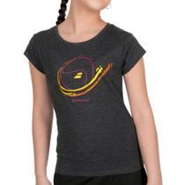 Camiseta Babolat Exercise Message Tee Infantil Preta