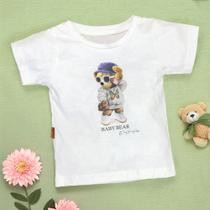 Camiseta Baby Bear Offwhite: Estilo e Conforto para Meninas