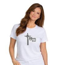 Camiseta Baby Look 100% Algodão Católica Estampa em DTF Maria passa na frente 2 EI-2651 Camiseta Baby Look 100% Algodão Católica Estampa em DTF Maria passa na frente 2 EI-2651