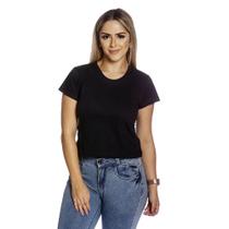 Camiseta Baby Look 100% Algodão Lisa Feminina TM005-V1