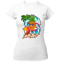 Camiseta Baby Look Abacaxi surfista