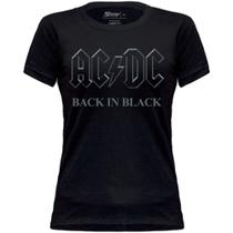 Camiseta Baby Look Ac/dc*/ Back In Black Cod. 059