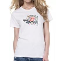 Camiseta Baby Look Action Girl on the road
