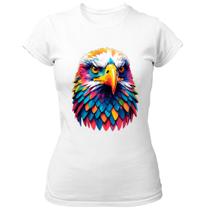 Camiseta Baby Look Aguia colorida color art