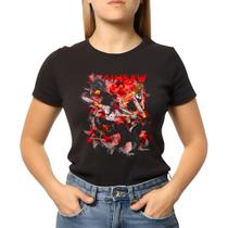 Camiseta Baby Look Anime Chainsaw Man 100% Algodao Camiseta Baby Look Anime Chainsaw Man 100% Algodao