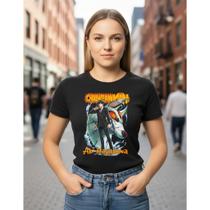 Camiseta Baby Look Anime Chainsaw Man Aki Hayakawa Camiseta Baby Look Anime Chainsaw Man Aki Hayakawa