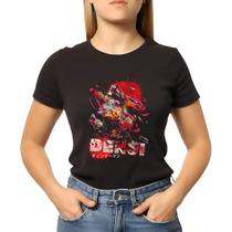 Camiseta Baby Look Anime Chainsaw Man Denji Exclusiva Camiseta Baby Look Anime Chainsaw Man Denji Exclusiva
