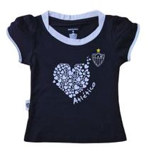 Camiseta Baby Look Atlético MG Infantil Oficial Camiseta Baby Look Atlético MG Infantil Oficial