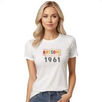 Camiseta Baby Look Awesome since 1961