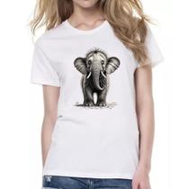 Camiseta Baby Look Bebe Mamute