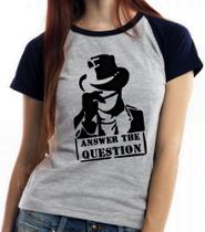 Camiseta Baby Look Blusa Feminina Answer the question