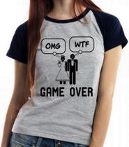 Camiseta Baby Look Blusa Feminina Casamento Game Over