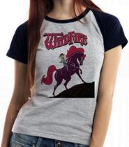 Camiseta Baby Look Blusa Feminina Cavalo de Fogo Princesa Sarah