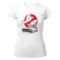 Camiseta Baby Look Caça Fantasmas Ghostbusters Ecto-1