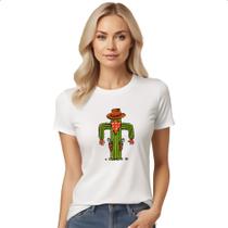 Camiseta Baby Look Cactos cowboy