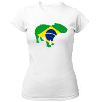 Camiseta Baby Look Capivara Fauna Brasileira