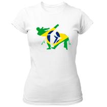 Camiseta Baby Look Capoeira luta Brasil