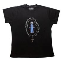 Camiseta Baby Look Católica Ó Maria com Strass Camiseta Baby Look Católica Ó Maria com Strass