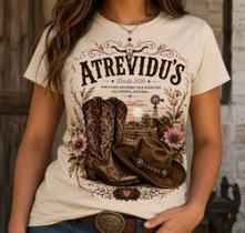 Camiseta Baby Look Country Feminina Atrevidu's Rodeio Camiseta Baby Look Country Feminina Atrevidu's Rodeio