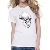 Camiseta Baby Look Cranio Chimpanze Grafite Arte