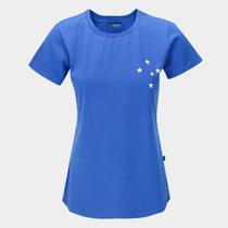 Camiseta Baby Look Cruzeiro Casual Feminina