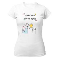Camiseta Baby Look Dia das mães Flork Leva a blusa que vai esfriar Camiseta Baby Look Dia das mães Flork Leva a blusa que vai esfriar