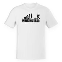 Camiseta Baby Look Divertida Evolução The Walking Dead