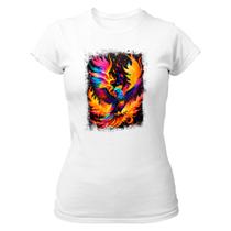 Camiseta Baby Look Divertida Fenix Mitologica