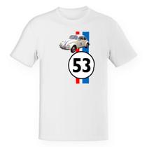 Camiseta Baby Look Divertida Herbie 53 fusca falasse Logo e Carro