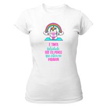 Camiseta Baby Look Divertida Irônico é tanta falsidade